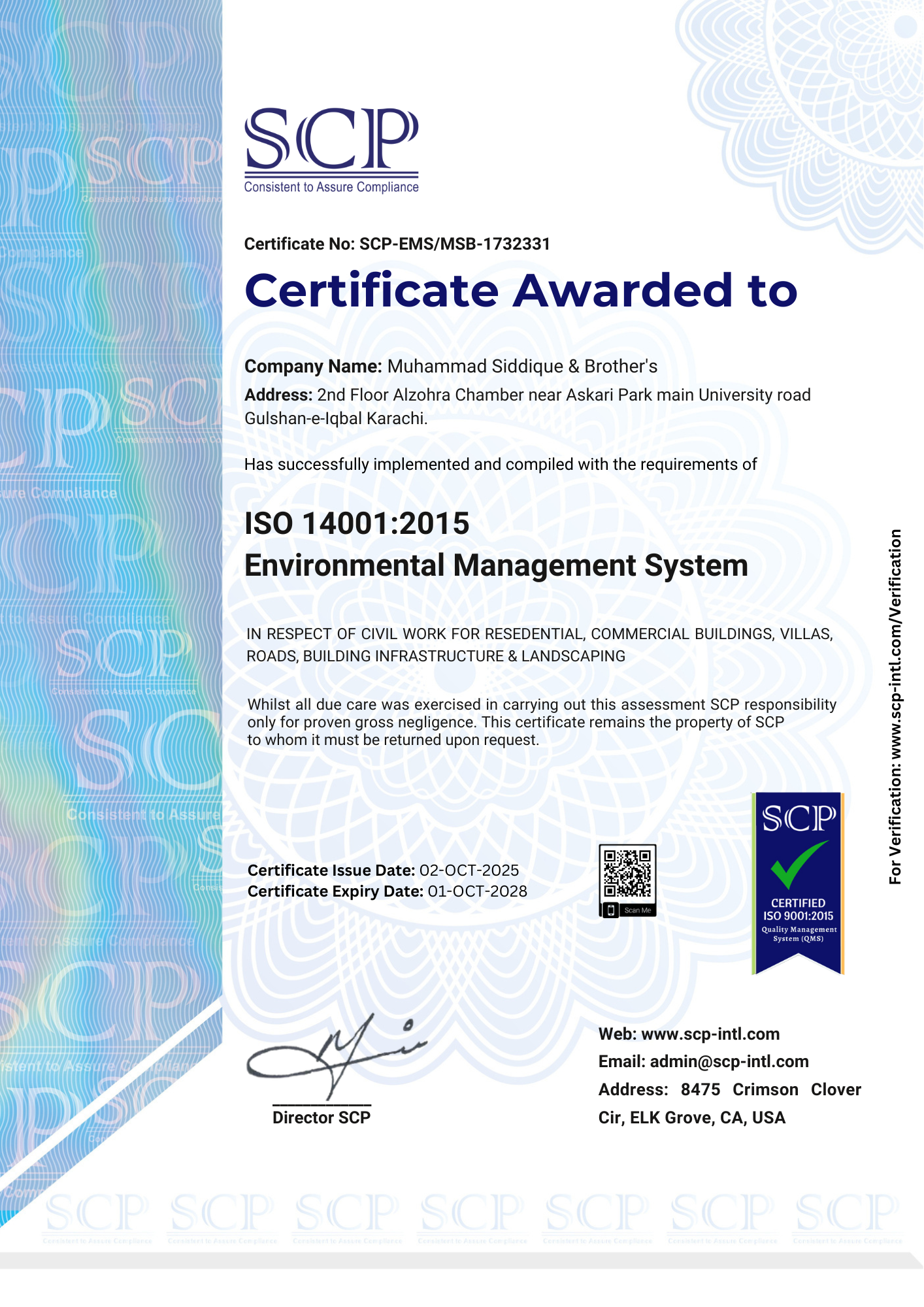 ISO Certification