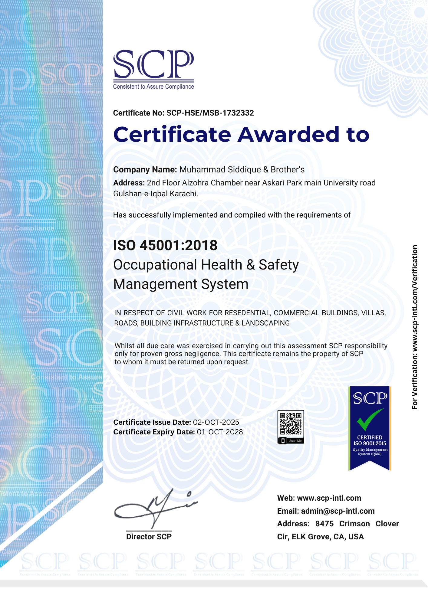 ISO Certification